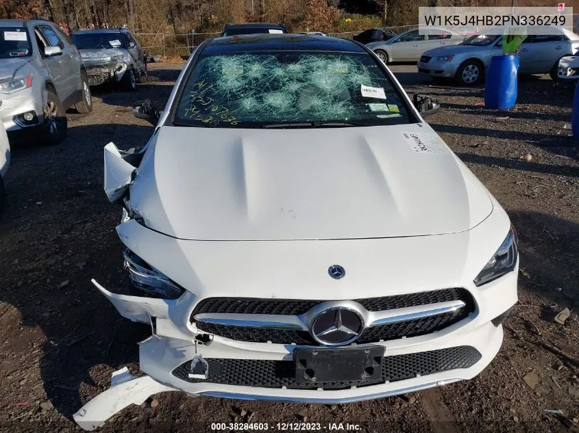 Auction sale of the 2023 Mercedes Benz CLA klasse , vin: W1K5J4HB2PN336249, lot number: 38284603