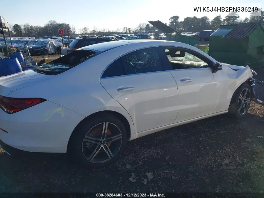 Auction sale of the 2023 Mercedes Benz CLA klasse , vin: W1K5J4HB2PN336249, lot number: 38284603