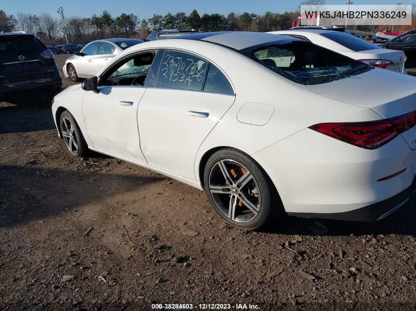 Auction sale of the 2023 Mercedes Benz CLA klasse , vin: W1K5J4HB2PN336249, lot number: 38284603