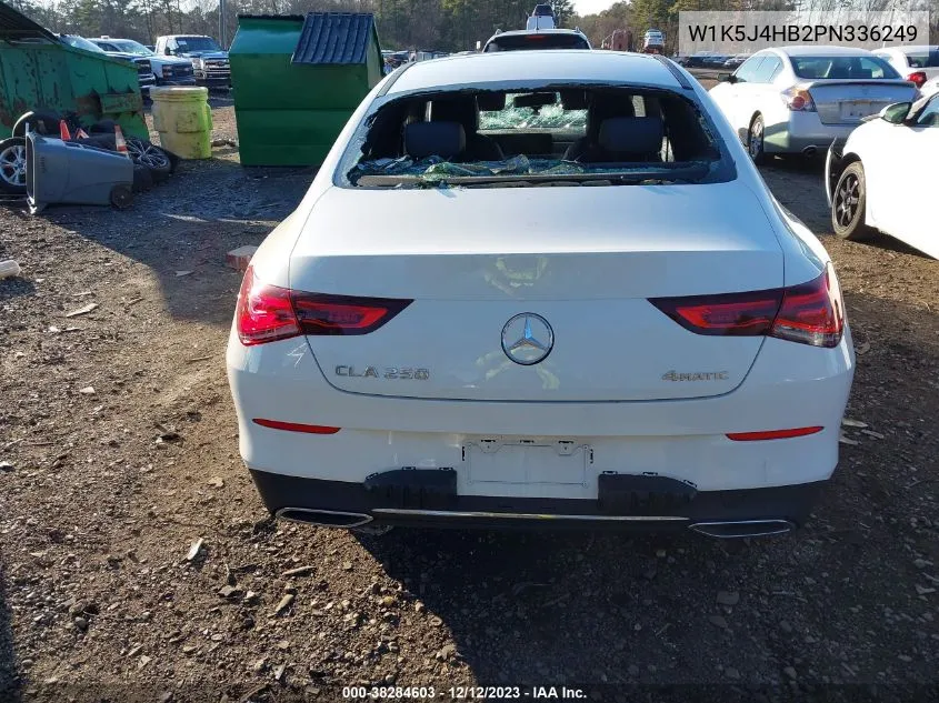Auction sale of the 2023 Mercedes Benz CLA klasse , vin: W1K5J4HB2PN336249, lot number: 38284603
