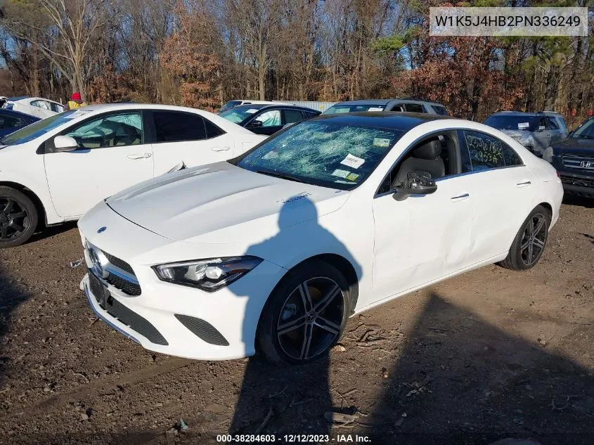Auction sale of the 2023 Mercedes Benz CLA klasse , vin: W1K5J4HB2PN336249, lot number: 38284603