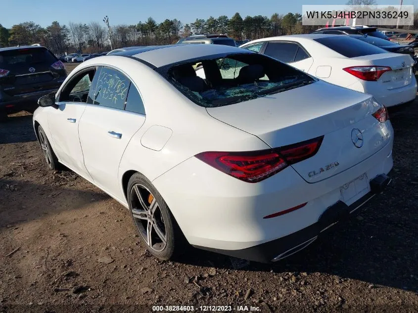 Auction sale of the 2023 Mercedes Benz CLA klasse , vin: W1K5J4HB2PN336249, lot number: 38284603