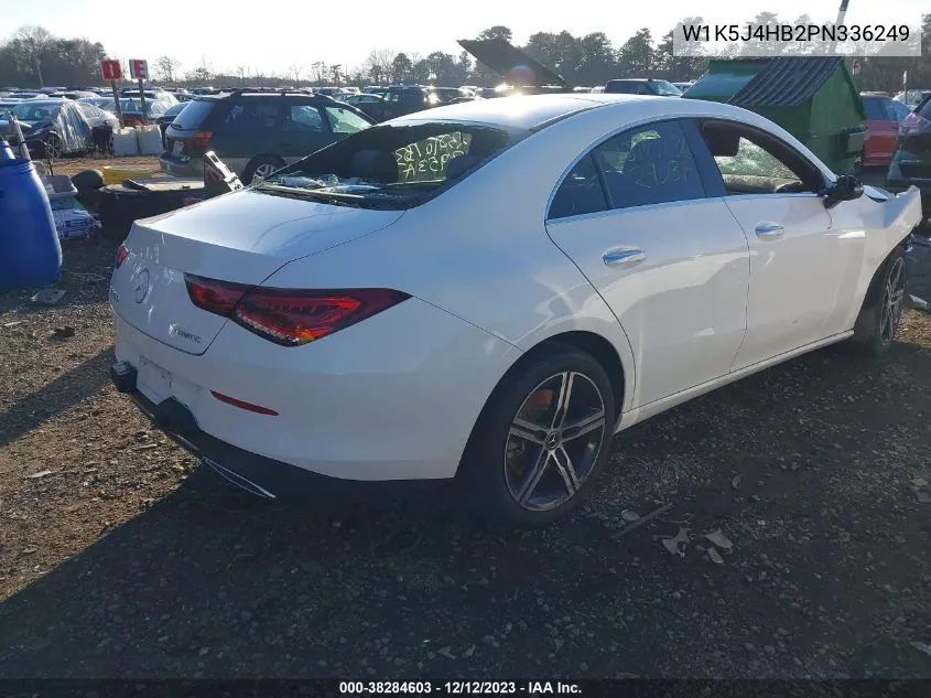 Auction sale of the 2023 Mercedes Benz CLA klasse , vin: W1K5J4HB2PN336249, lot number: 38284603