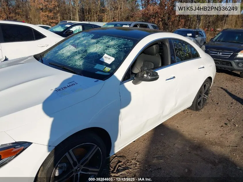 Auction sale of the 2023 Mercedes Benz CLA klasse , vin: W1K5J4HB2PN336249, lot number: 38284603