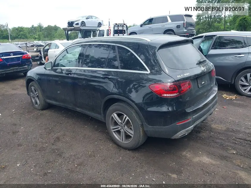 Auction sale of the 2020 Mercedes Benz GLC , vin: W1N0G8EB0LF820691, lot number: 45449989