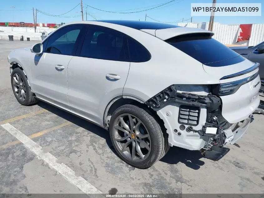 Auction sale of the 2021 Porsche Cayenne Coupe , vin: WP1BF2AY6MDA51099, lot number: 41932438