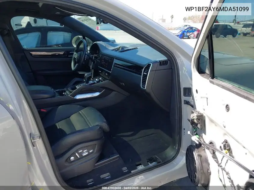 Auction sale of the 2021 Porsche Cayenne Coupe , vin: WP1BF2AY6MDA51099, lot number: 41932438