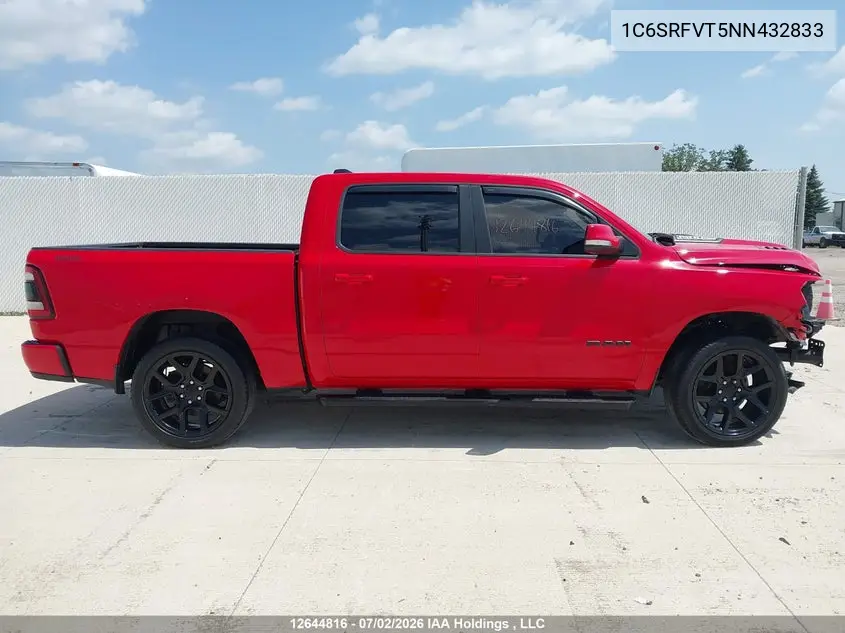 Auction sale of the 2022 RAM 1500 , vin: 1C6SRFVT5NN432833, lot number: 12644816