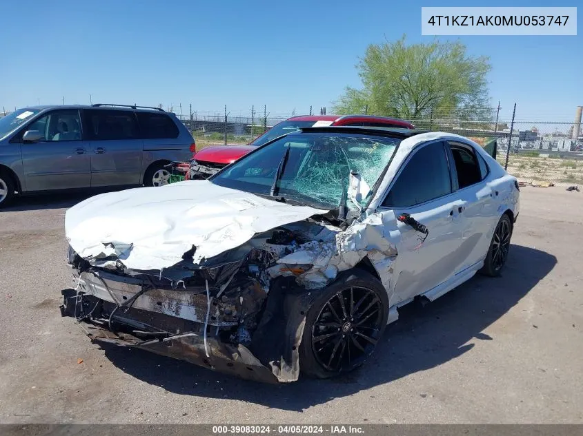 Auction sale of the 2021 Toyota Camry , vin: 4T1KZ1AK0MU053747, lot number: 39083024