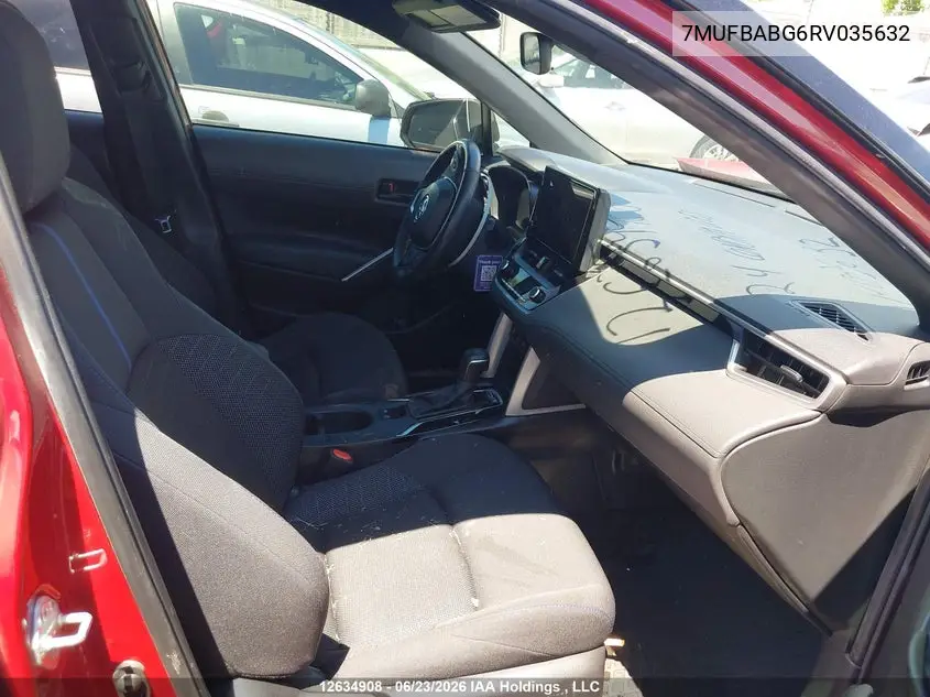 Auction sale of the 2024 Toyota Corolla Cross , vin: 7MUFBABG6RV035632, lot number: 12634908
