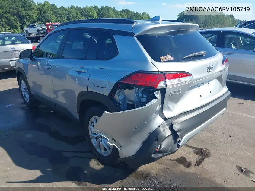 Auction sale of the 2024 Toyota Corolla Cross , vin: 7MUCAAAG6RV105749, lot number: 46063411