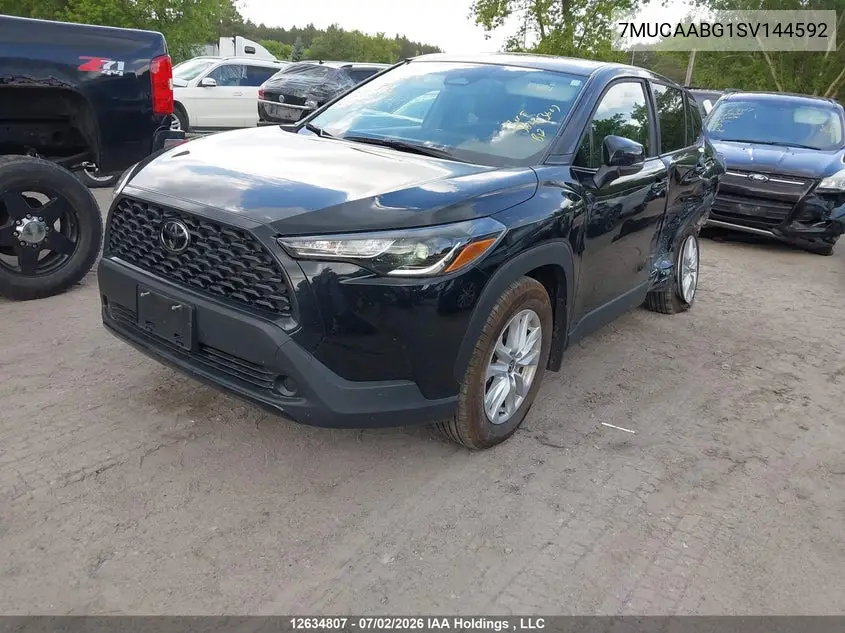 Auction sale of the 2025 Toyota Corolla Cross , vin: 7MUCAABG1SV144592, lot number: 12634807