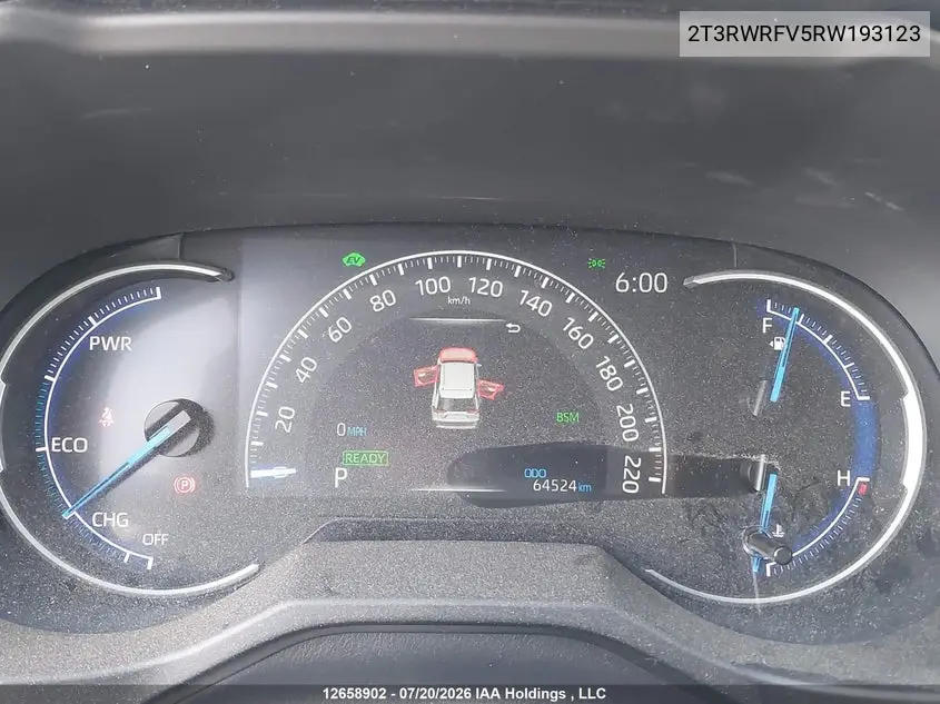 Auction sale of the 2024 Toyota RAV 4 , vin: 2T3RWRFV5RW193123, lot number: 12658902