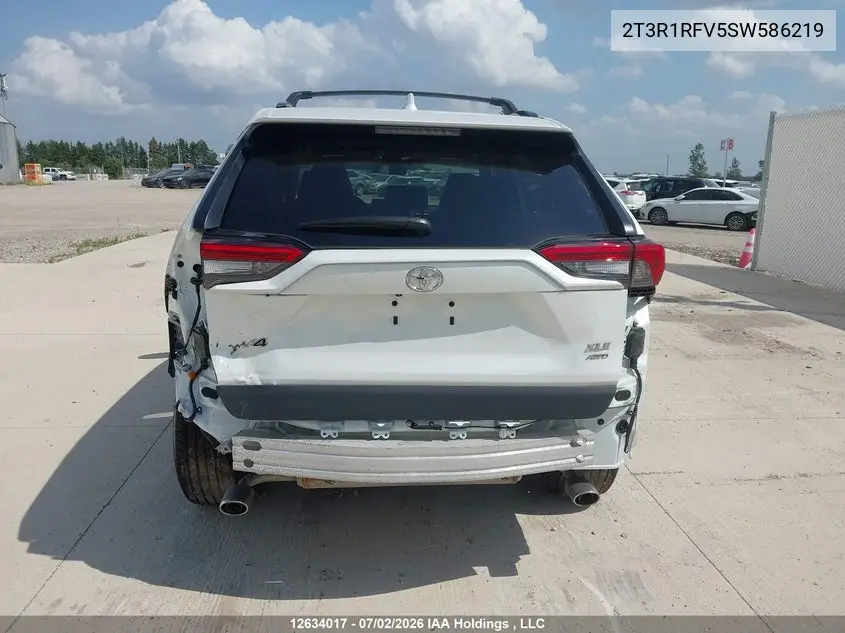 Auction sale of the 2025 Toyota RAV 4 , vin: 2T3R1RFV5SW586219, lot number: 12634017