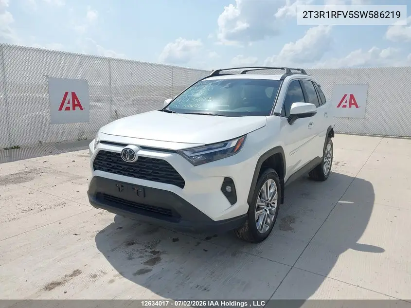 Auction sale of the 2025 Toyota RAV 4 , vin: 2T3R1RFV5SW586219, lot number: 12634017