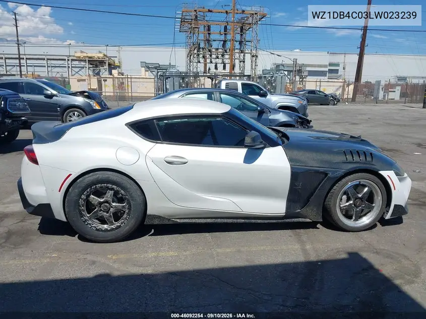 Auction sale of the 2020 Toyota Supra , vin: WZ1DB4C03LW023239, lot number: 46092254